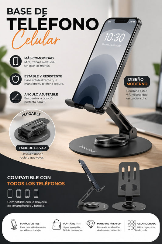 Base Ajustable para Teléfono Celular